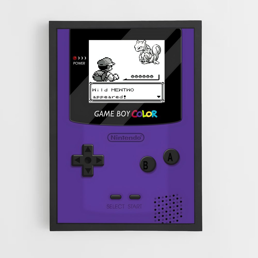 Poster Purple Nostalgia – affiche Consoles (vue 2)